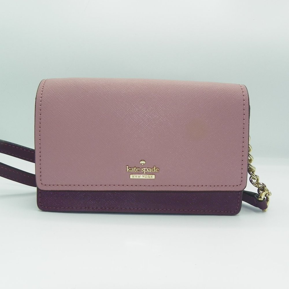 KATE SPADE MAROON AND DK PINK CROSSBODY NWT'S